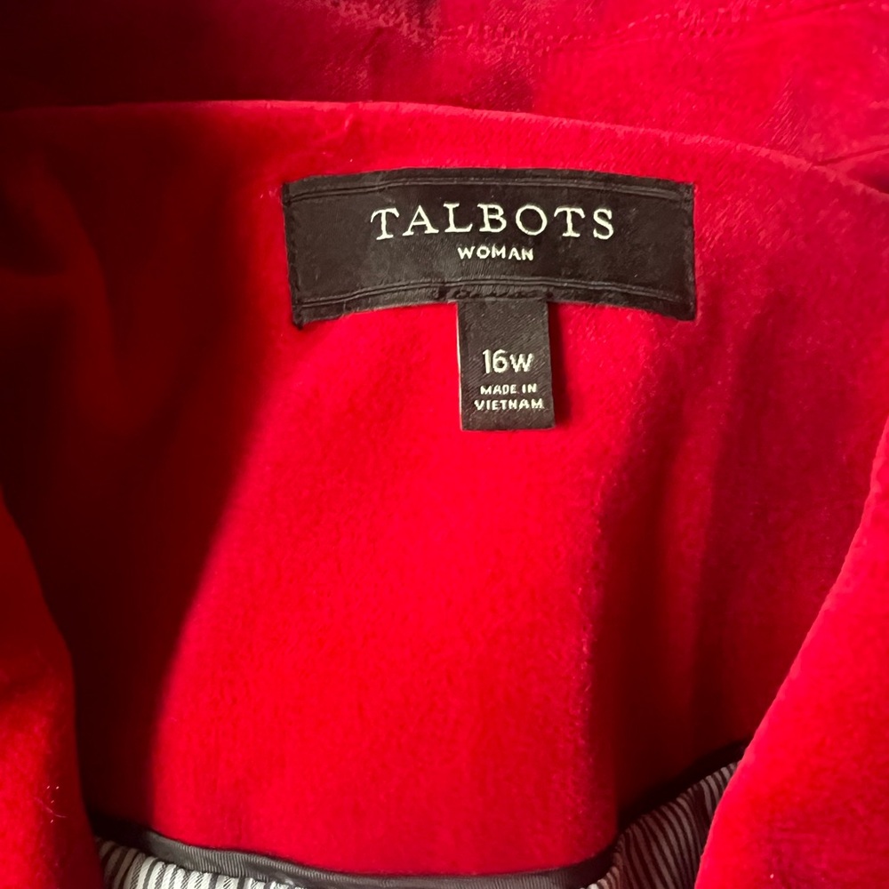 Talbots Bold Red Jacket - Picture 4 of 5